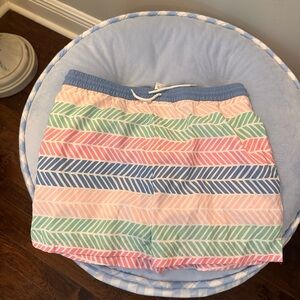 The Beaufort Bonnet Company Kids Swim Trunks in Blue, Pink, Green, White